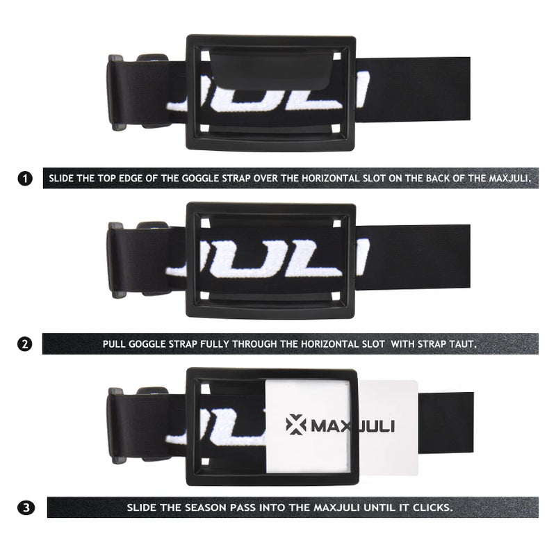 MAXJULI Ski Goggles Pass Holder (Light Green) - Image 4